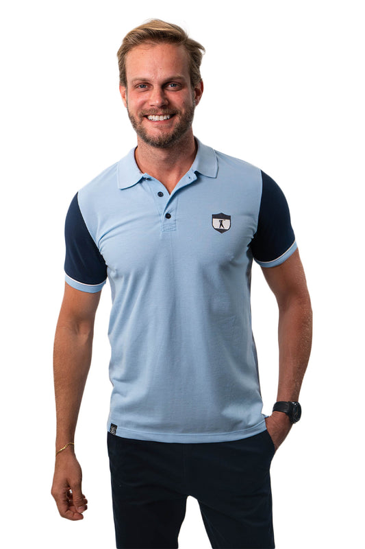 Camisa Polo Vivo Manga Brasão