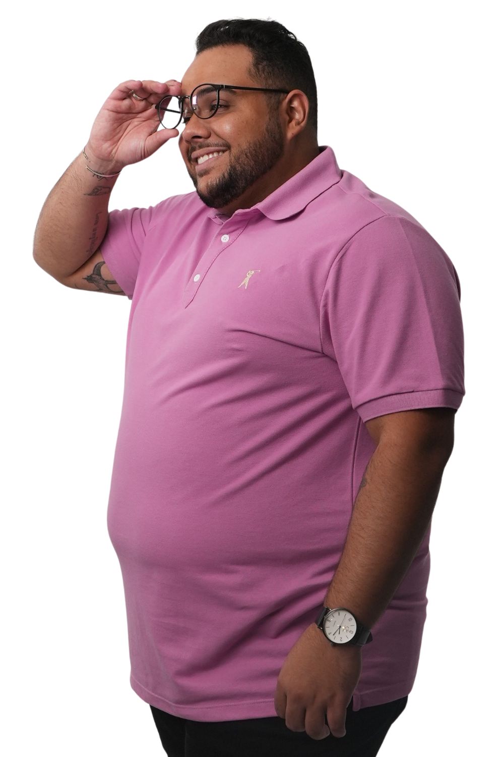 Camisa Polo Pesponto Patô Plus Size