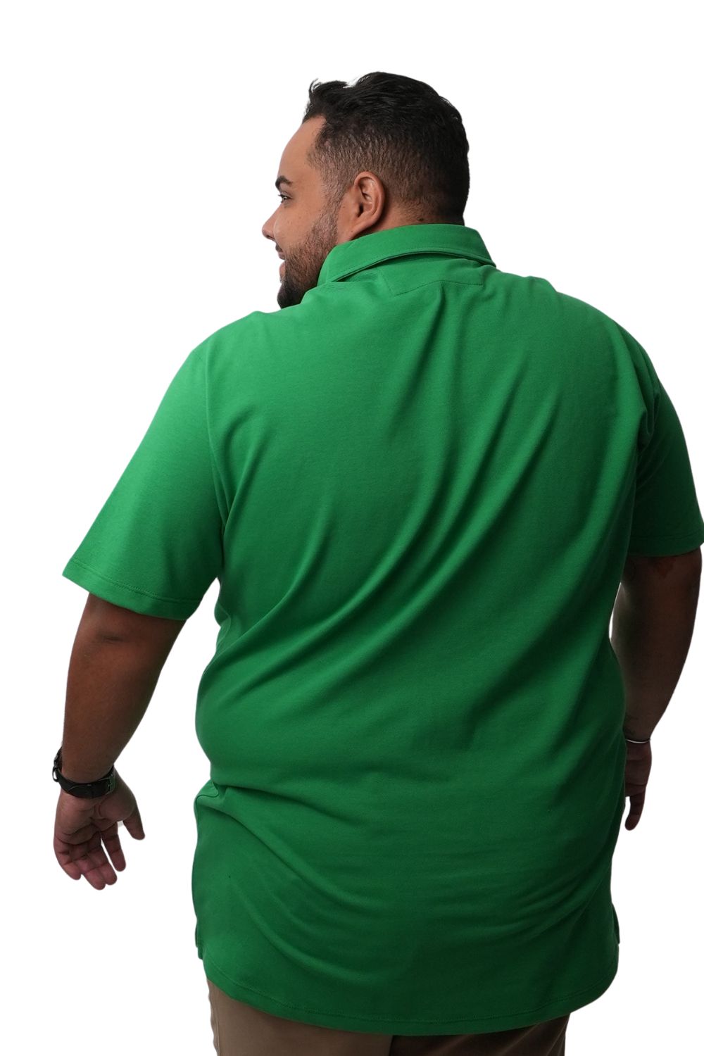 Camisa Polo Colarinho Lisa Plus Size