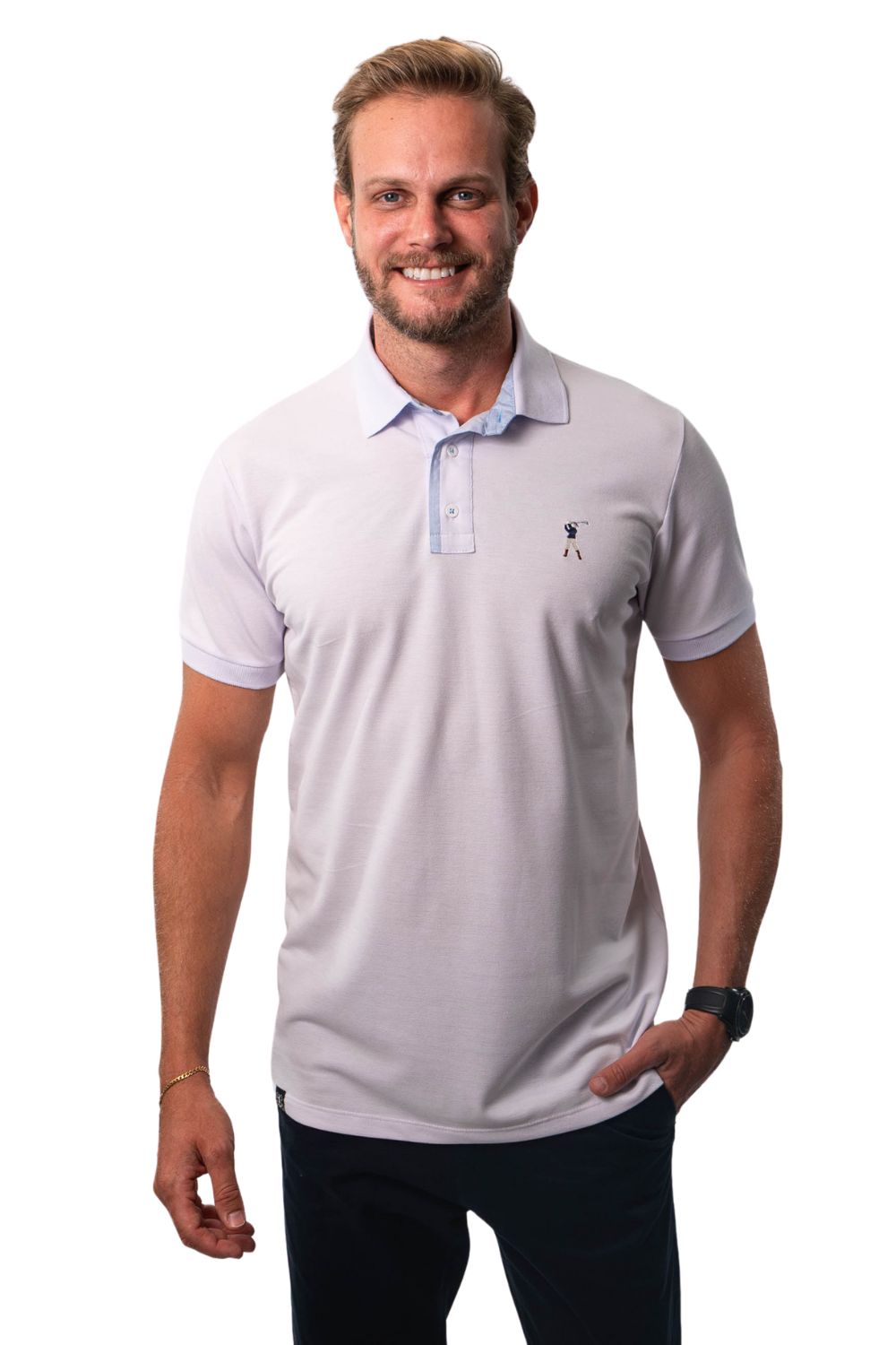 Camisa Polo Lisa Detalhe Patô