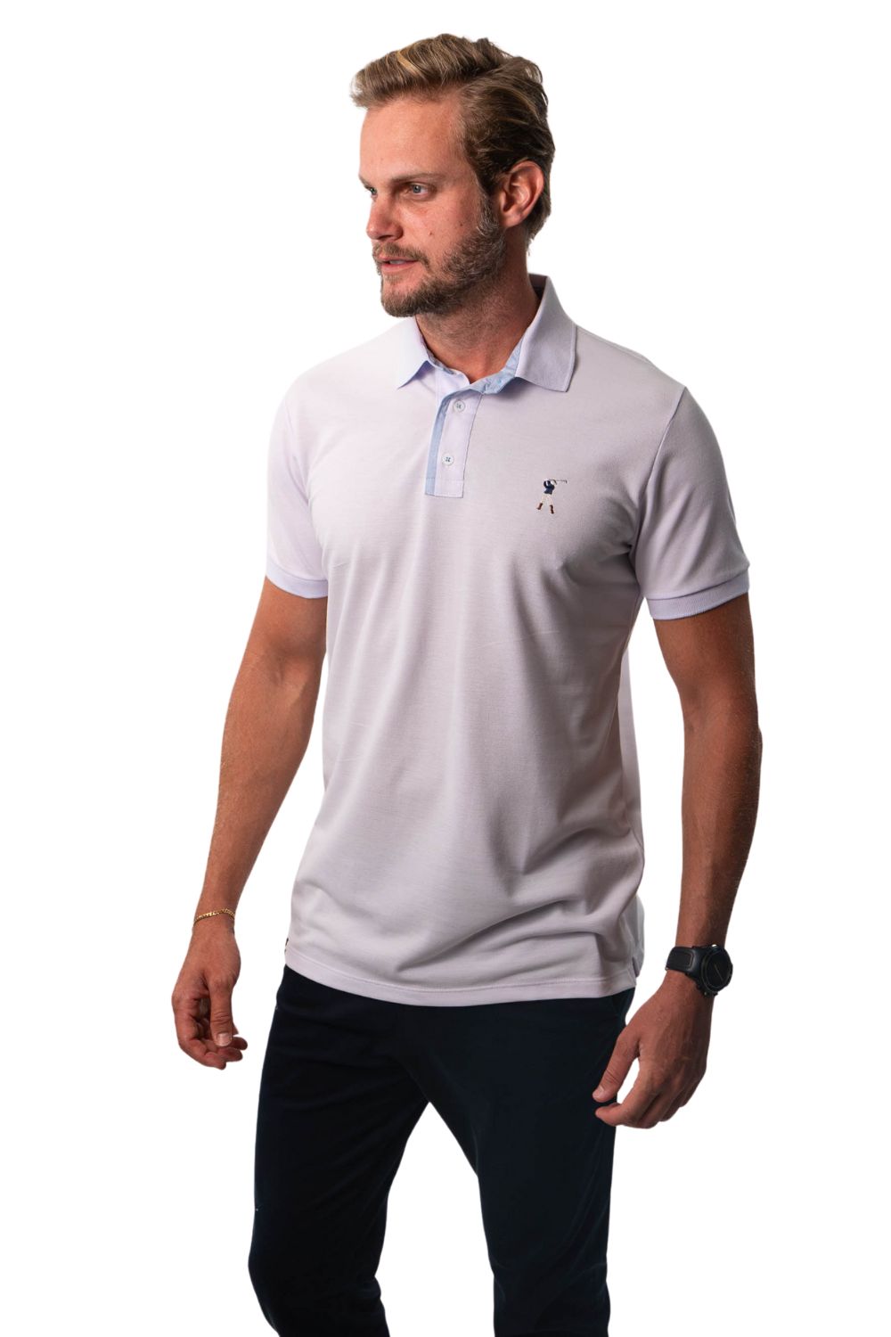 Camisa Polo Lisa Detalhe Patô